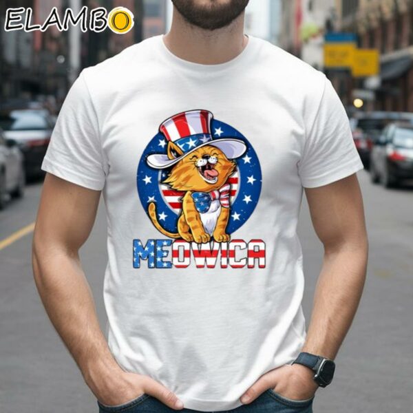 Meowica 4th of July T shirt Merica Cat American Flag Uncle Sam Shirt 2 Shirts 26