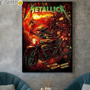 Metallica 72 Season Poster If I Run Still My Shadows Follow By Munk One Poster Canvas Printed Printed