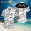 Metallica Black And White Hawaiian Beach Shirt Hawaiian Hawaiian