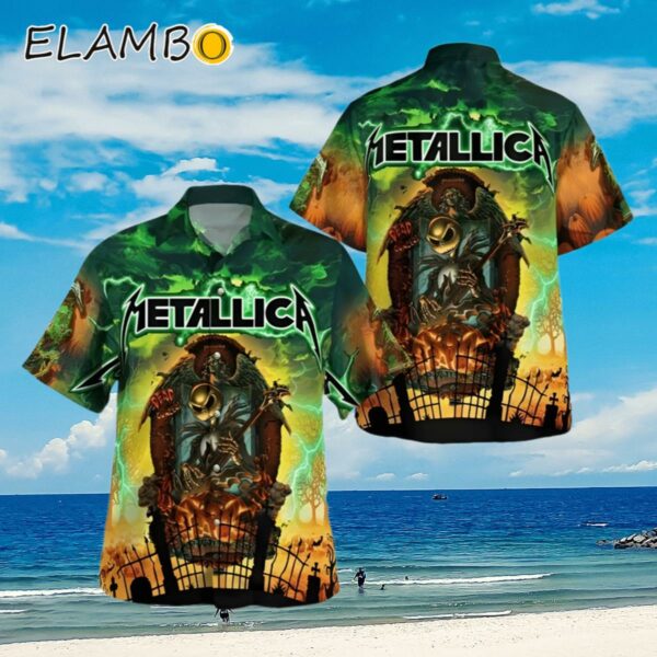 Metallica Jack Skellington Metallica Tour Hawaiian Shirt Aloha Shirt Aloha Shirt