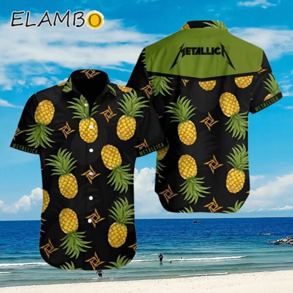 Metallica Pineapple Metallica Tour Hawaiian Shirt Aloha Shirt Aloha Shirt