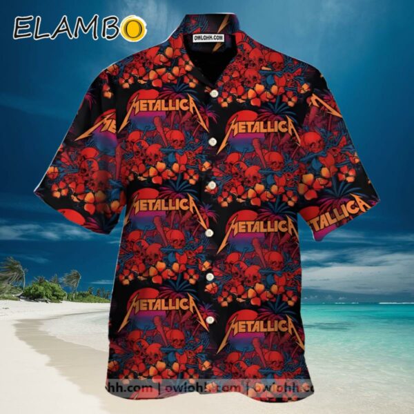 Metallica Sunset Skulls Tropical Hawaiian Shirt Hawaiian Hawaiian