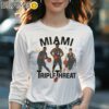 Miami Heat Mashup Triple Threat Tee Shirt Sports Gifts Longsleeve Women Long Sleevee