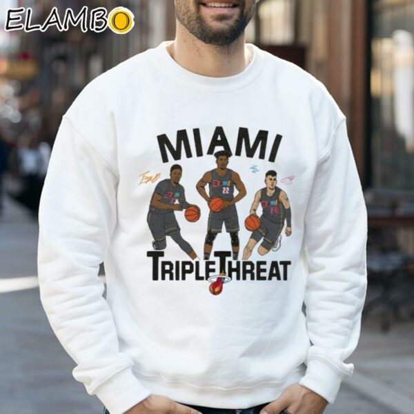 Miami Heat Mashup Triple Threat Tee Shirt Sports Gifts Sweatshirt 32