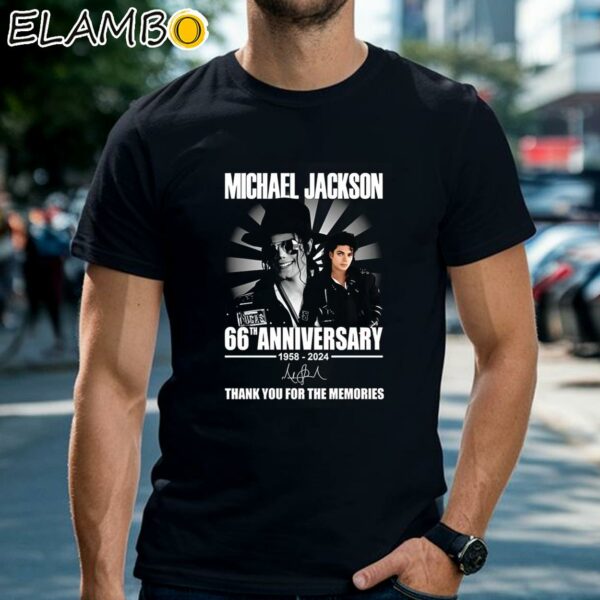 Michael Jackson 66th Anniversary 1958 2024 Thank You For The Memories Shirt Black Shirts Shirt