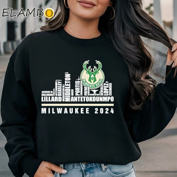 Milwaukee Bucks Basketball Shirt Sweatshirt Sweatshirt