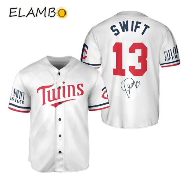 Minnesota Twins Taylor Swift Signature Baseball Jersey Taylor Swift Super Bowl Merch Printed Thumb