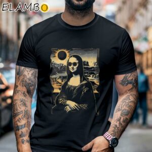 Mona Lisa Solar Eclipse 2024 Shirt Black Shirt 6