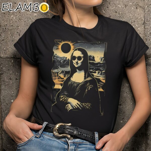 Mona Lisa Solar Eclipse 2024 Shirt Black Shirts 9