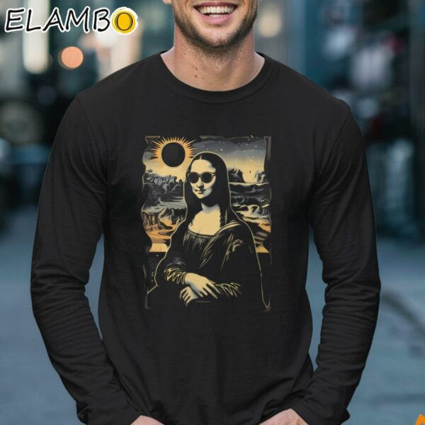 Mona Lisa Solar Eclipse 2024 Shirt Longsleeve 17