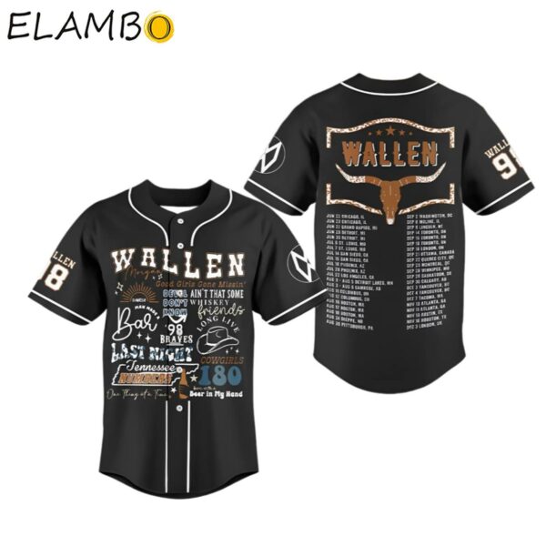 Morgan Wallen Good Girls Gone Missin Baseball Jersey Morgan Wallen Merch At Concert Background FULL