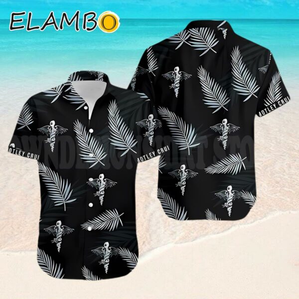 Motley Crue Tropical Leaves Hawaiian Shirt Hawaaian Shirt Hawaaian Shirt
