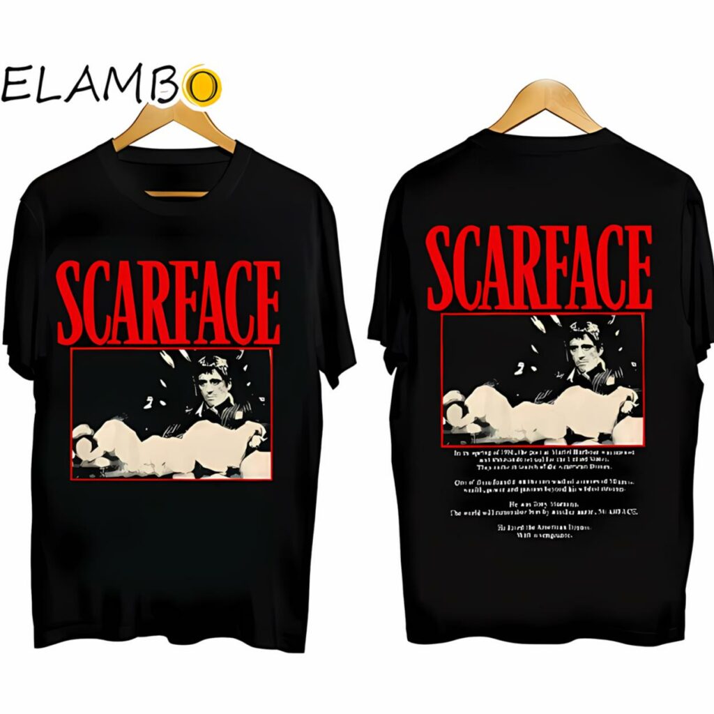 Movie Scarface Tony Montana Graphics Tee shirt Printed Printed