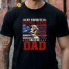My Favorite Baseball Player Calls Me Dad Shirt Fathers Day Gifts For Daddy Black Shirt Shirts