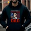 My Favorite Baseball Player Calls Me Dad Shirt Fathers Day Gifts For Daddy Hoodie Hoodie