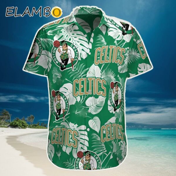 NBA Basketball Tropical Trees Boston Celtics Hawaiian Shirt Hawaiian Hawaiian