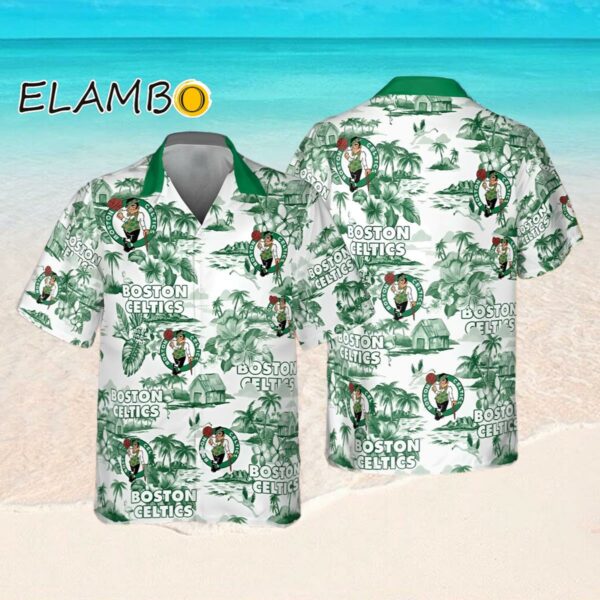 NBA Boston Celtics Hawaiian Shirt Special Floral Island Hawaiian Button Shirt