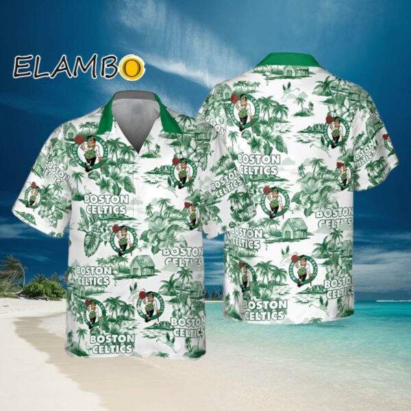 NBA Boston Celtics Hawaiian Shirt Special Floral Island Hawaiian Button Shirt Hawaiian Hawaiian