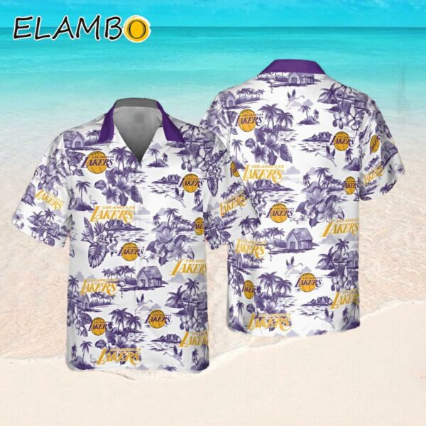 NBA Los Angeles Lakers Hawaiian Shirt Special Floral Island Hawaiian Button Shirt Hawaaian Shirt Hawaaian Shirt