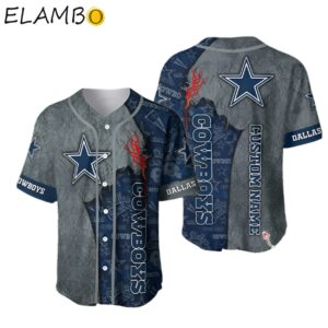 NFL Personalized Dallas Cowboys Baseball Jersey Shirt For Fans Background FULL