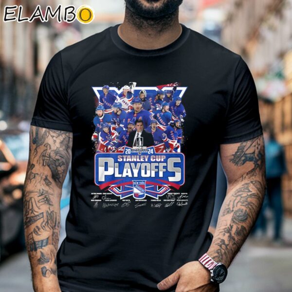 New York Rangers 2024 Stanley Cup Playoffs Shirt Black Shirt 6