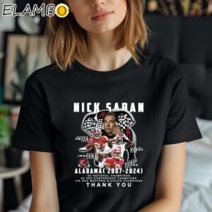 Nick Saban Alabama 2007 2024 Thank You Shirt Black Shirt Shirt