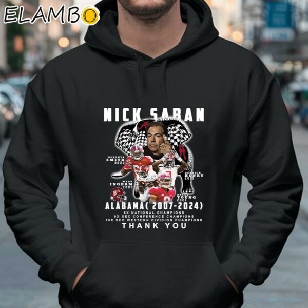 Nick Saban Alabama 2007 2024 Thank You Shirt Hoodie 37