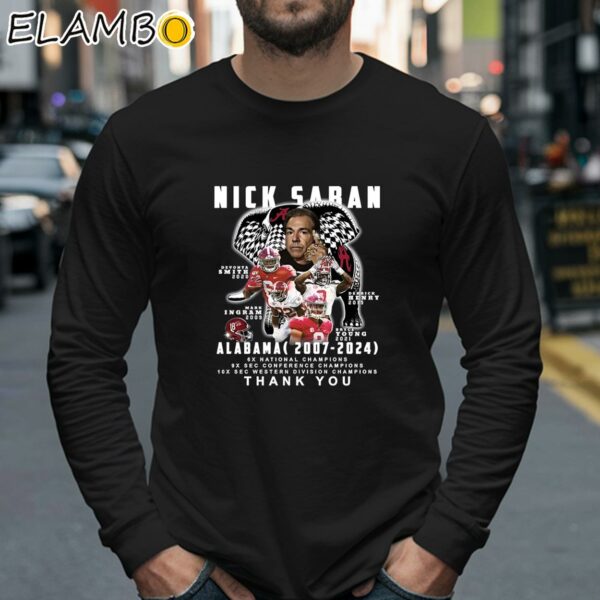 Nick Saban Alabama 2007 2024 Thank You Shirt Longsleeve 40