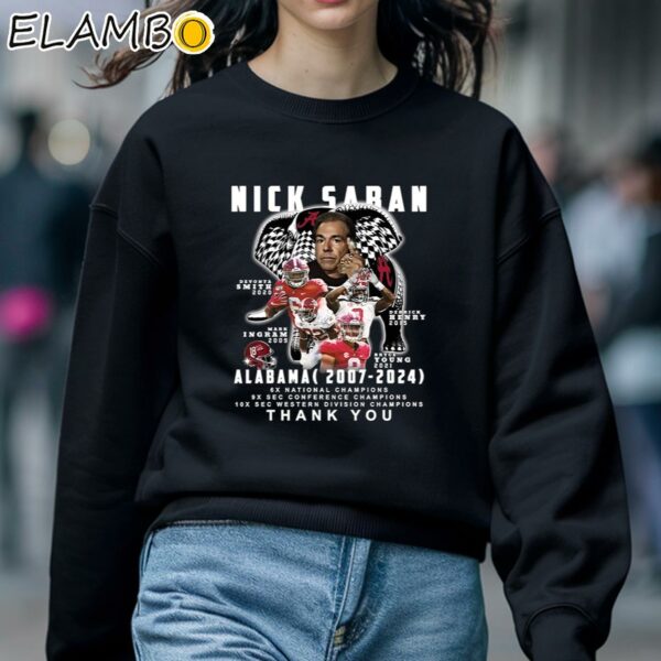 Nick Saban Alabama 2007 2024 Thank You Shirt Sweatshirt 5