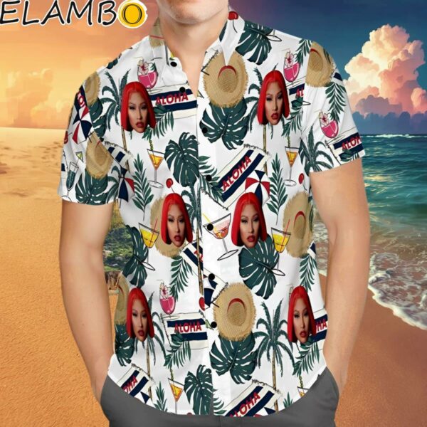 Nicki Minaj Hawaiian Shirt Custom Photo Hawaiian Shirt Funny Sun Hats Hawaiian Shirt Hawaaian Shirt Hawaaian Shirt