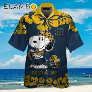 Notre Dame Snoopy Woodstock Fighting Irish Hawaiian Shirt Aloha Shirt Aloha Shirt