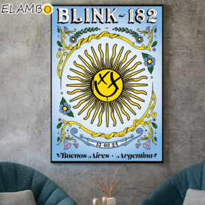Official Blink 182 In Argentina March 15 2024 Poster