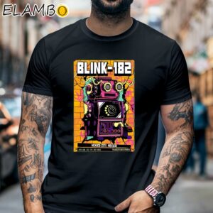Official Blink 182 Palacio De Los Deportes Mexico Apr 5 2024 Tour Poster Shirt Black Shirt 6