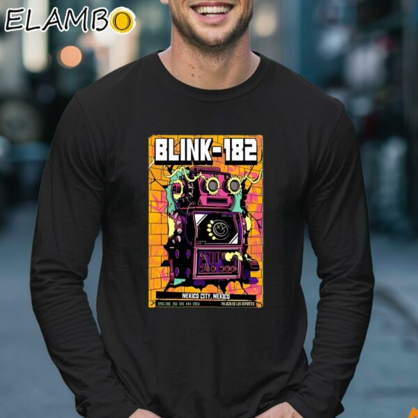 Official Blink 182 Palacio De Los Deportes Mexico Apr 5 2024 Tour Poster Shirt Longsleeve 17