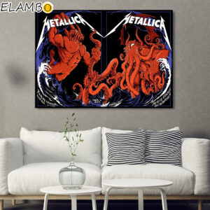 Official Metallica M72 World Tour North America MetlifeShow Poster Set