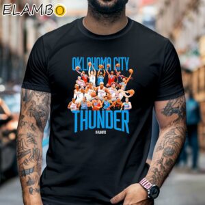 Okc Thunder Basketball Team 2024 Shirt Black Shirt 6