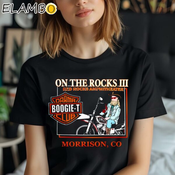 On The Rocks III Red Rocks Amphitheater Morrison Co Drama Boogie-T Club Shirt