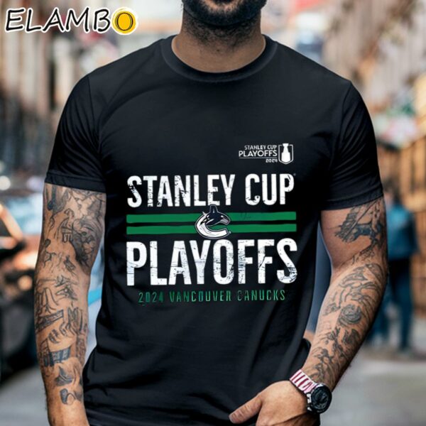 Original Vancouver Canucks 2024 Stanley Cup Playoffs Crossbar Tri Blend Shirt Black Shirt 6