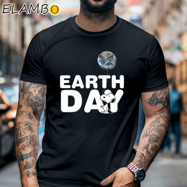 Peanuts Snoopy Earth Day Shirt Black Shirt 6