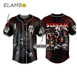 Personalized Horror Scream The Ghostface Fathers Day 3D Baseball Jersey Shirt Printed Thumb
