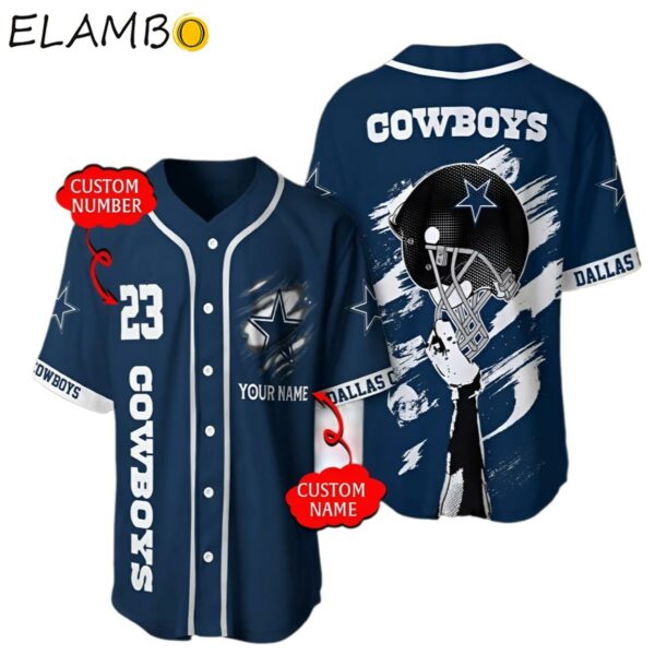 Personalized NFL Dallas Cowboys Baseball Jersey Classic Baseball Jerseys Background FULL