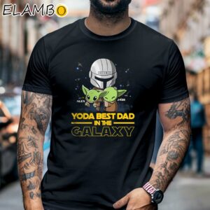 Personalized Star Wars Baby Yoda Best Dad In The Galaxy Shirt Black Shirt 6