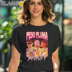 Peso Pluma Doble P Retro Shirt Black Shirt 41