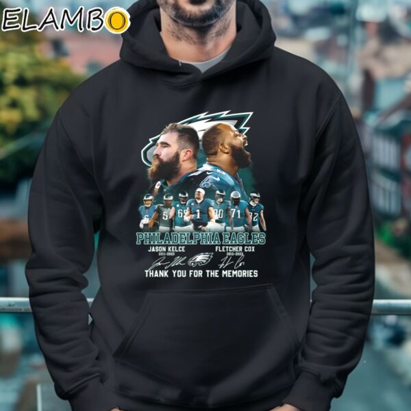 Philadelphia Eagles Jason Kelce 2011 2023 And Fletcher Cox 2012 2023 Thank You For The Memories Shirt Hoodie 4