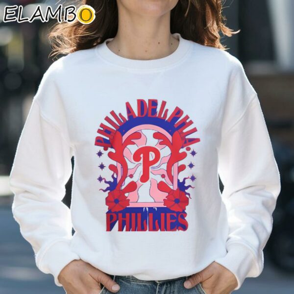 Philadelphia Phillies New Era White Ringer Shirt Sweatshirt 31