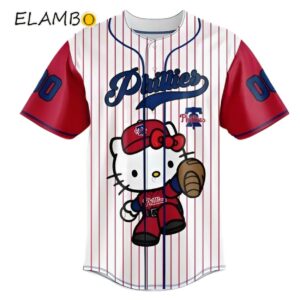 Philadelphia Phillies Special Hello Kitty Baseball Jersey MLB Custom Name Number Printed Thumb