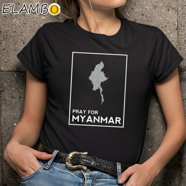 Pray For Myanmar Shirt Black Shirts 9