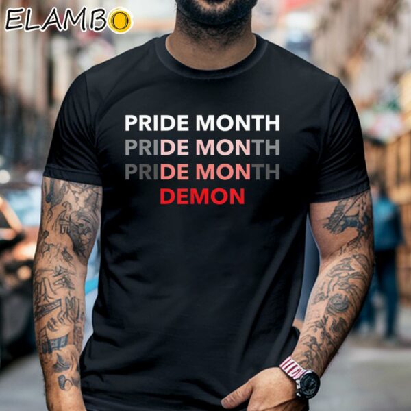 Pride Month Demon Shirt Is It Pride Month Black Shirt 6