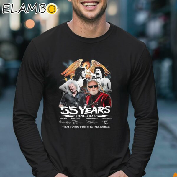 Queen Band 55 Years Of 1970 2025 Thank You For The Memories Shirt Longsleeve 17
