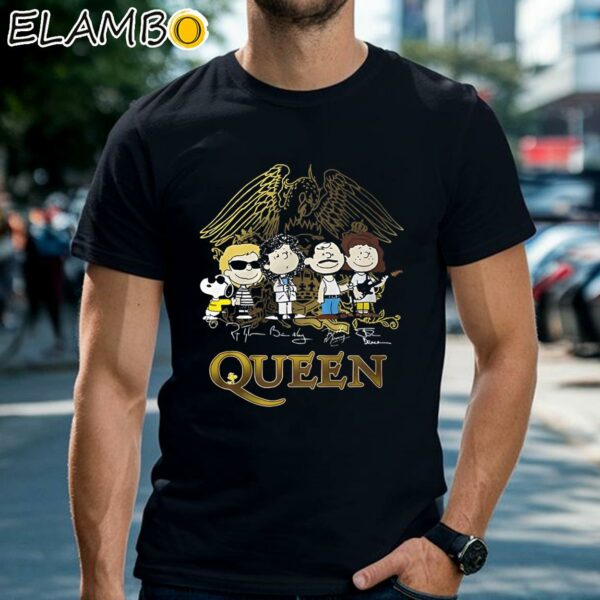 Queen Snoopy Peanuts Music Tour Shirt Black Shirts Shirt